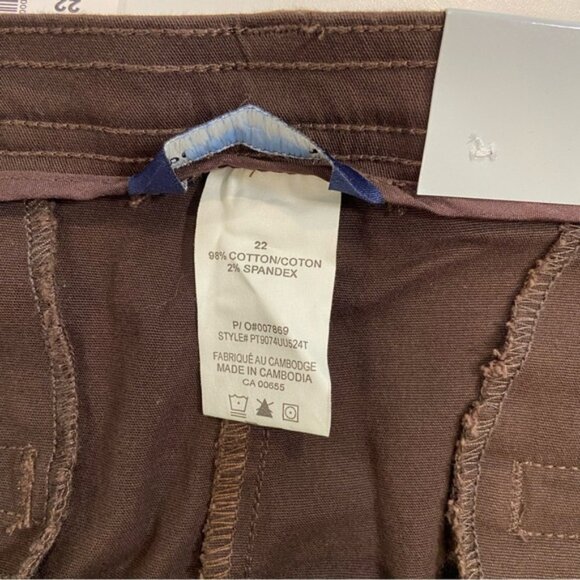 Pennington trouser pants Plus size brown stretch NWT straight leg Chicago size22 - Picture 4 of 9